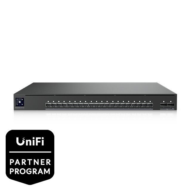 Ubiquiti EAV-Fiber Switch Enterprise Audio/Video XG 24 PoE 24x10G PoE+++ 4x100G QSFP28
