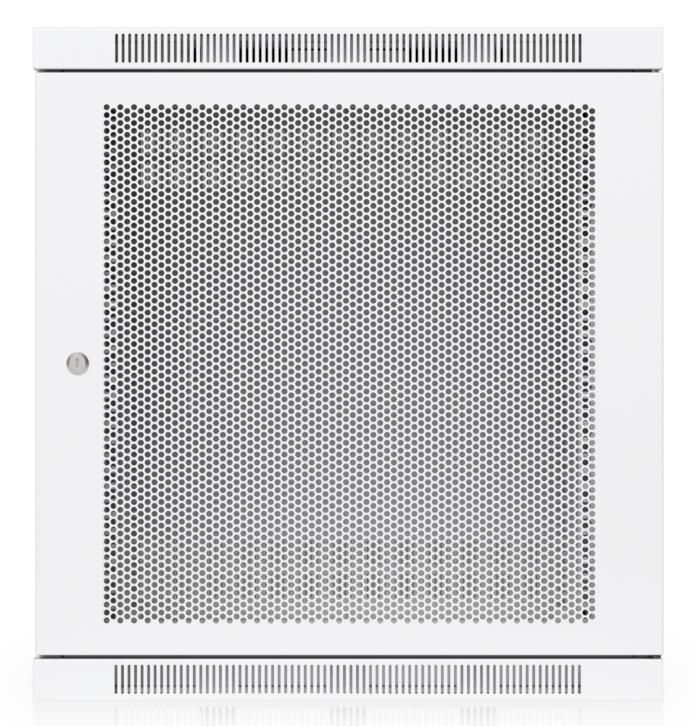 Fully assembled wall-mount (rack with built-in fans and)