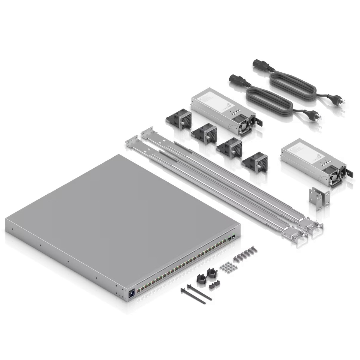 Ubiquiti ECS-24-PoE (1050W) | Switch | Etherlighting™, 8x 2.5 GbE RJ45, 16x 10 GbE RJ45, 2x SFP28, L3, PoE+++ miniatura 6
