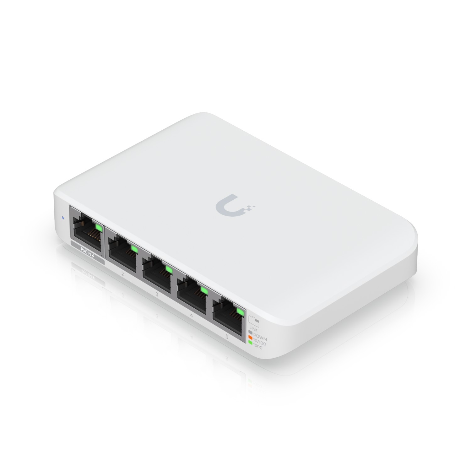 Ubiquiti USW-Flex-Mini-3 | Switch | UniFi, 5x RJ45 1000Mb/s, 1x PoE In, 3-pack miniatura 2