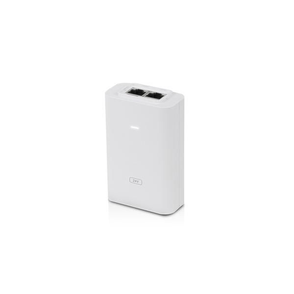 Ubiquiti POE-24-24W-G-WH | Zasilacz PoE | 24V, 1A, 24W, Gigabit