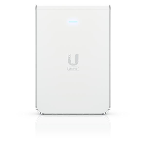 Ubiquiti U6-IW | Punkt dostępowy | UniFi6 In-Wall, WiFi 6 Dual Band, 1x GbE PoE In, 4x GbE PoE Out