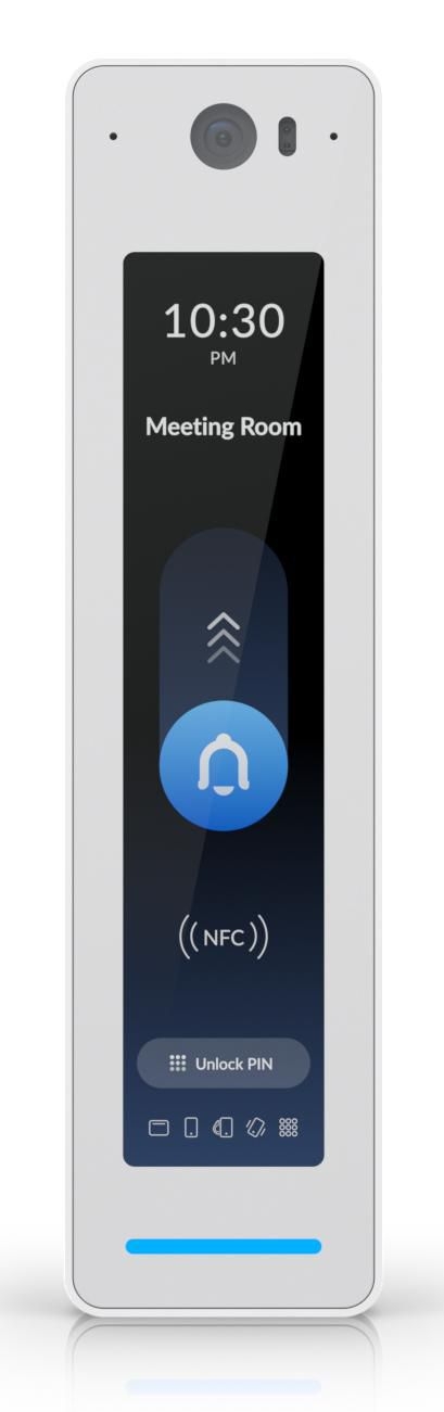 Ubiquiti UA-G3-Pro-W | Czytnik dostępu NFC Bluetooth | UniFi Access Reader G3 Pro, Ekran dotykowy, Kamera, Interkom, BT4.2, IP55, PoE
