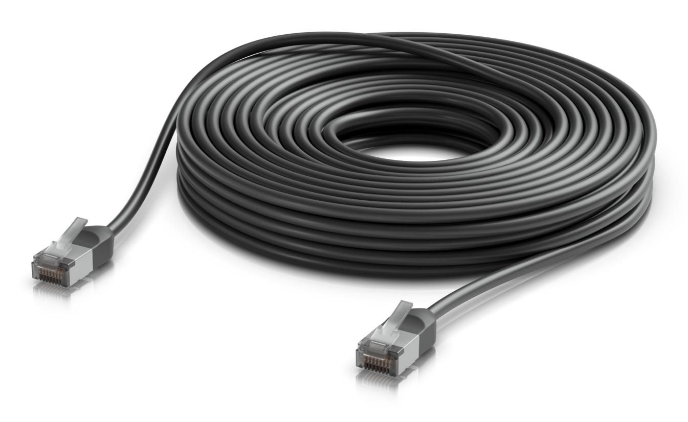 Ultra-thin, rugged, shielded (outdoor patch cable for 10)