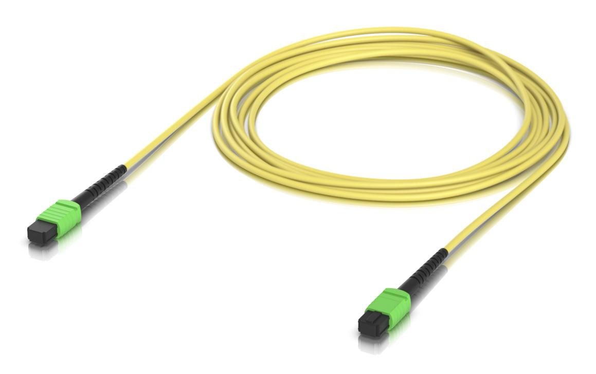 Ubiquiti UACC-OFC-SA-MPMP-3M OS4 MPO-12 APC Fiber Patch Cable