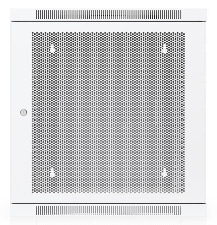 Fully assembled wall-mount (rack with built-in fans and)