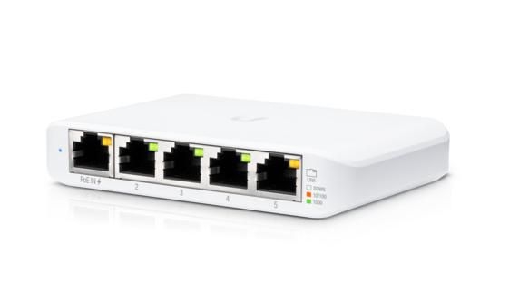 Ubiquiti USW-Flex-Mini | Switch | UniFi, 5x RJ45 1000Mb/s, 1x PoE In