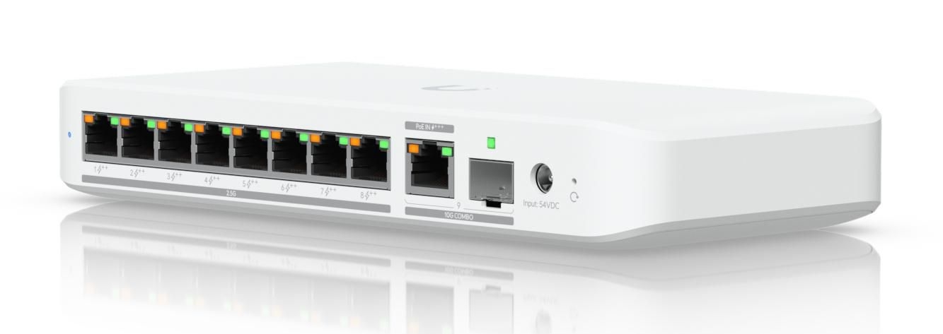 Ubiquiti USW-Flex-2.5G-8-PoE | Switch | 8x 2.5GbE RJ45, 1x 10GbE SFP+, 196W