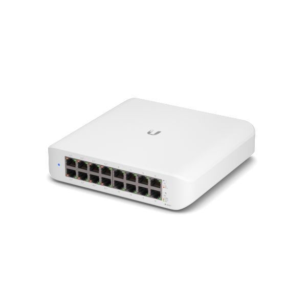 Ubiquiti USW-LITE-16-POE | Switch | UniFi Gen2, 16x RJ45 1000Mb/s, 8x PoE+, 45W