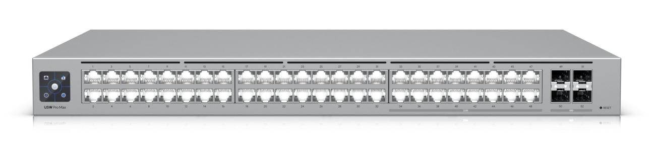 Ubiquiti USW-Pro-Max-48 | Switch | Etherlighting, 16x RJ45 2.5Gbps, 32x RJ45 1000Mbps, 4x SFP+, L3