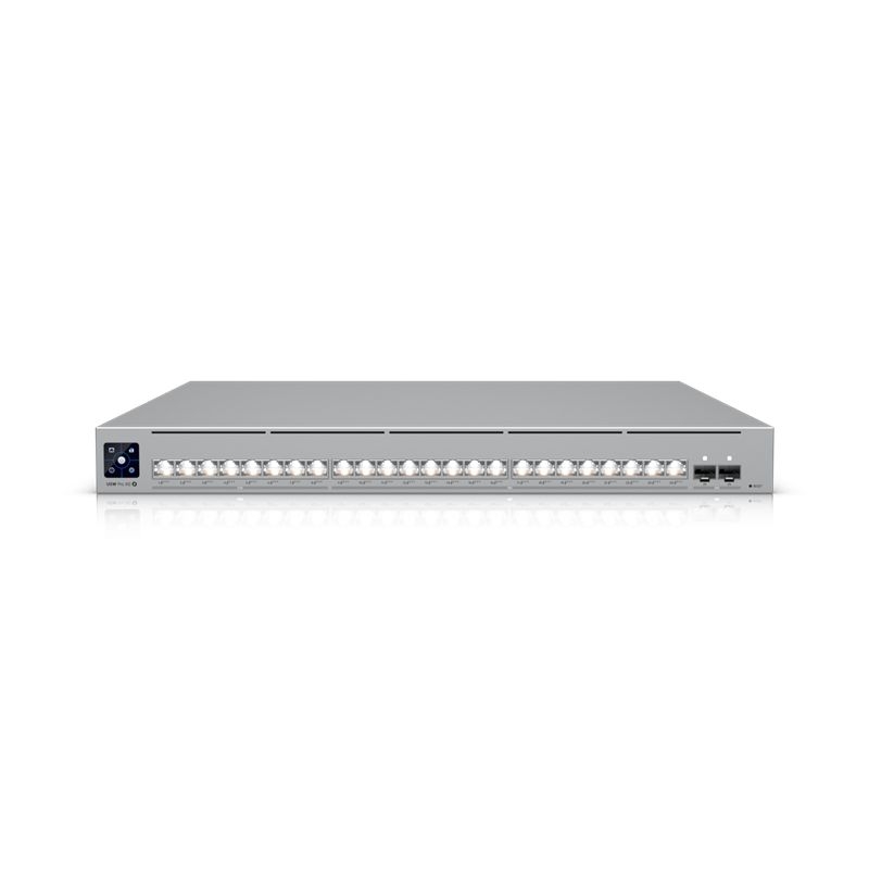 Ubiquiti USW-Pro-XG-24-PoE | Switch | Etherlighting, 16x RJ45 10GbE, 8x RJ45 2.5GbE, 2x SFP28, 720W, Layer 3