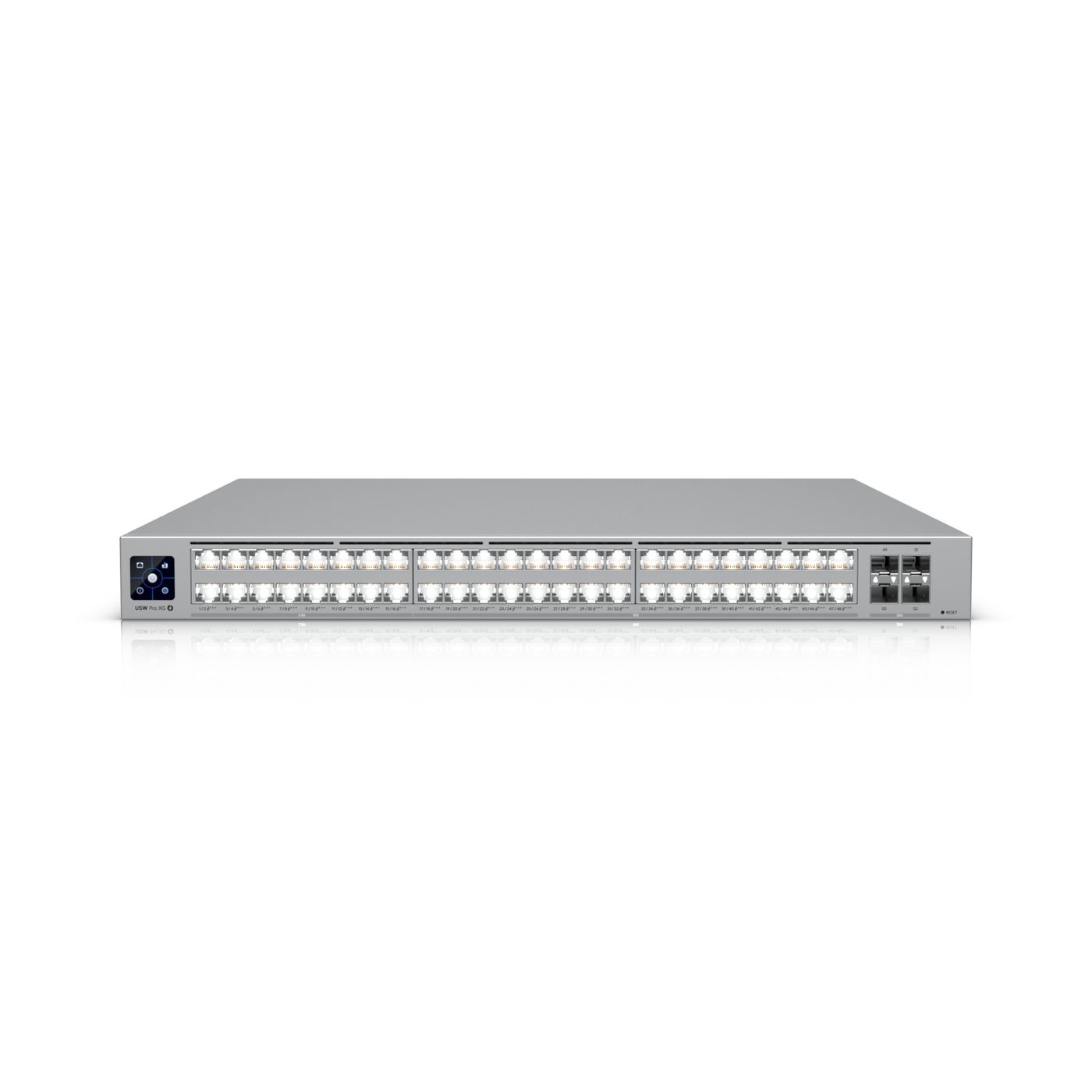 Ubiquiti USW-Pro-XG-48-PoE | Switch | Etherlighting, 32x RJ45 10GbE, 16x RJ45 2.5GbE, 4x SFP28, 1080W, Layer 3