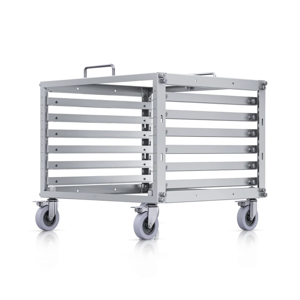 Ubiquiti U-Rack-6U-TL | Mobilny stojak rack | 6U, z patch panelem 24 porty miniatura 4