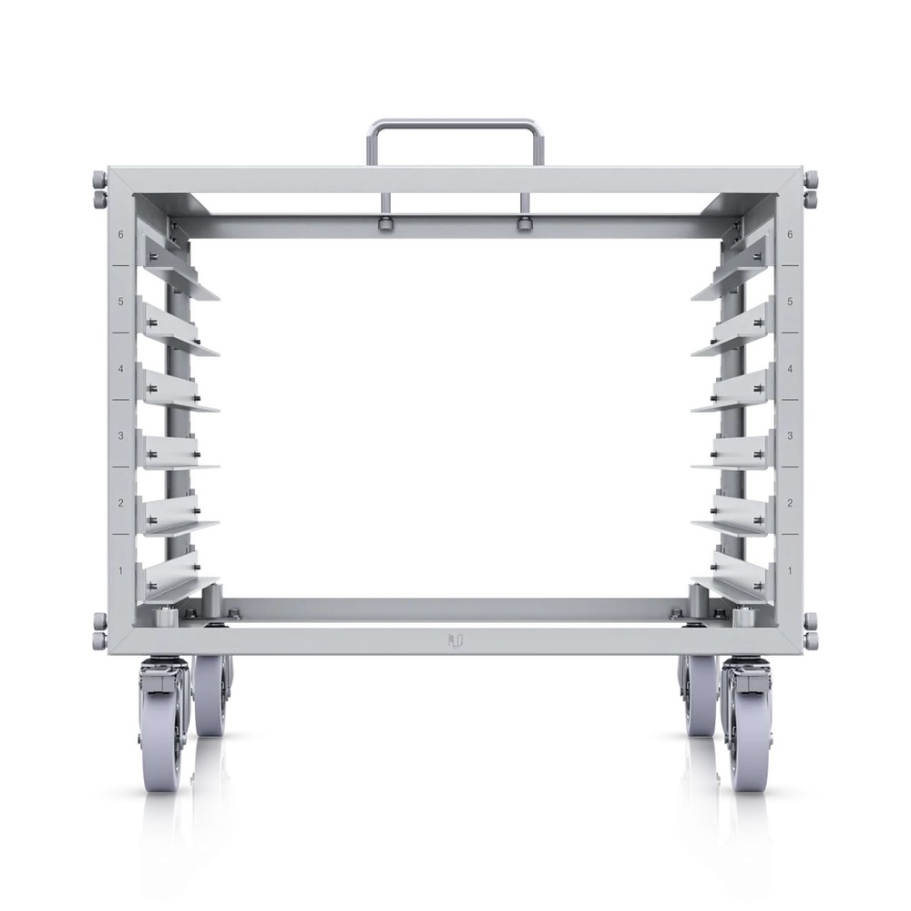 Ubiquiti U-Rack-6U-TL | Mobilny stojak rack | 6U, z patch panelem 24 porty miniatura 3