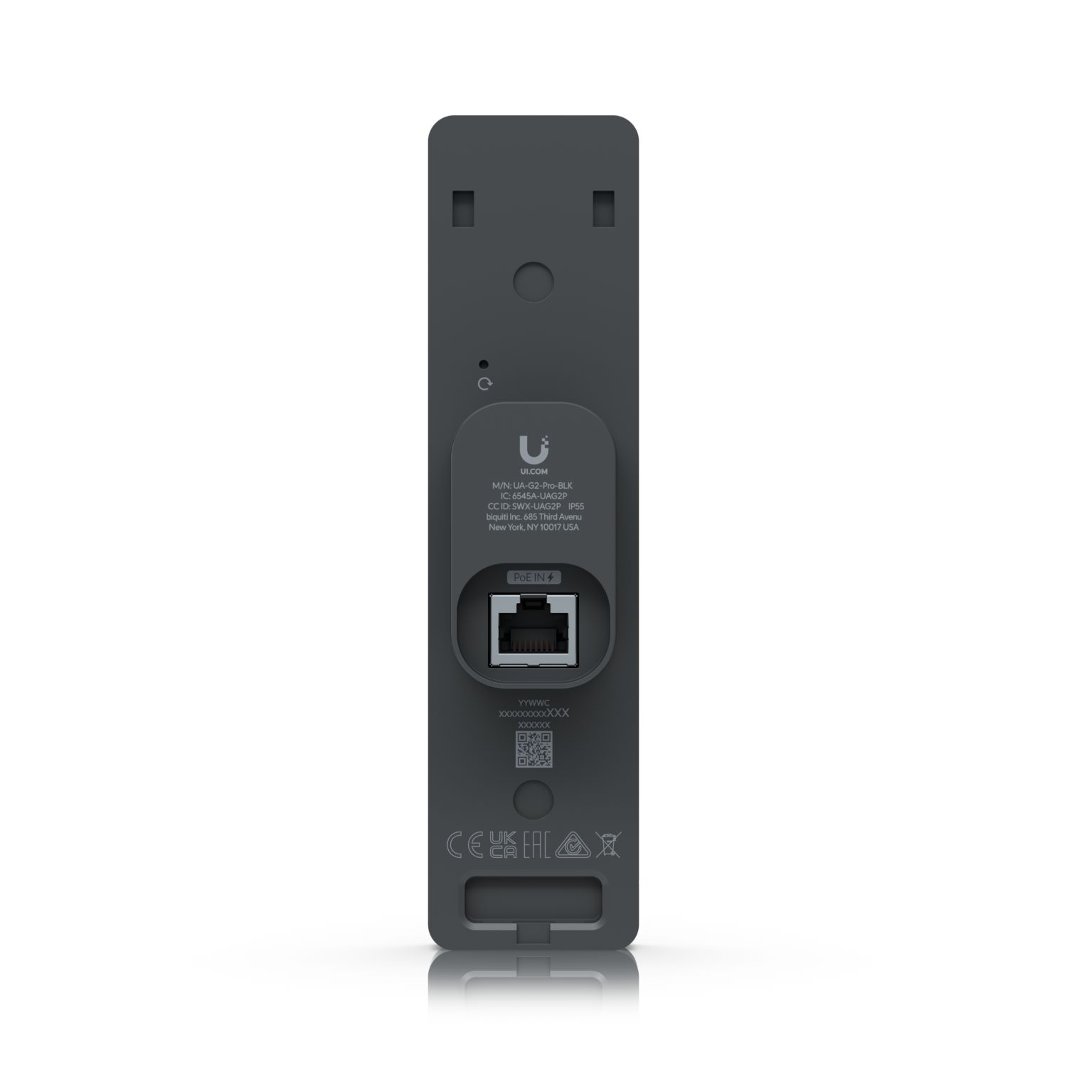 Ubiquiti UA-G2-Pro-Black | Czytnik dostępu NFC Bluetooth | UniFi Access Reader G2 Pro, Ekran dotykowy, Kamera, Interkom, BT4.1, IP55, PoE miniatura 5