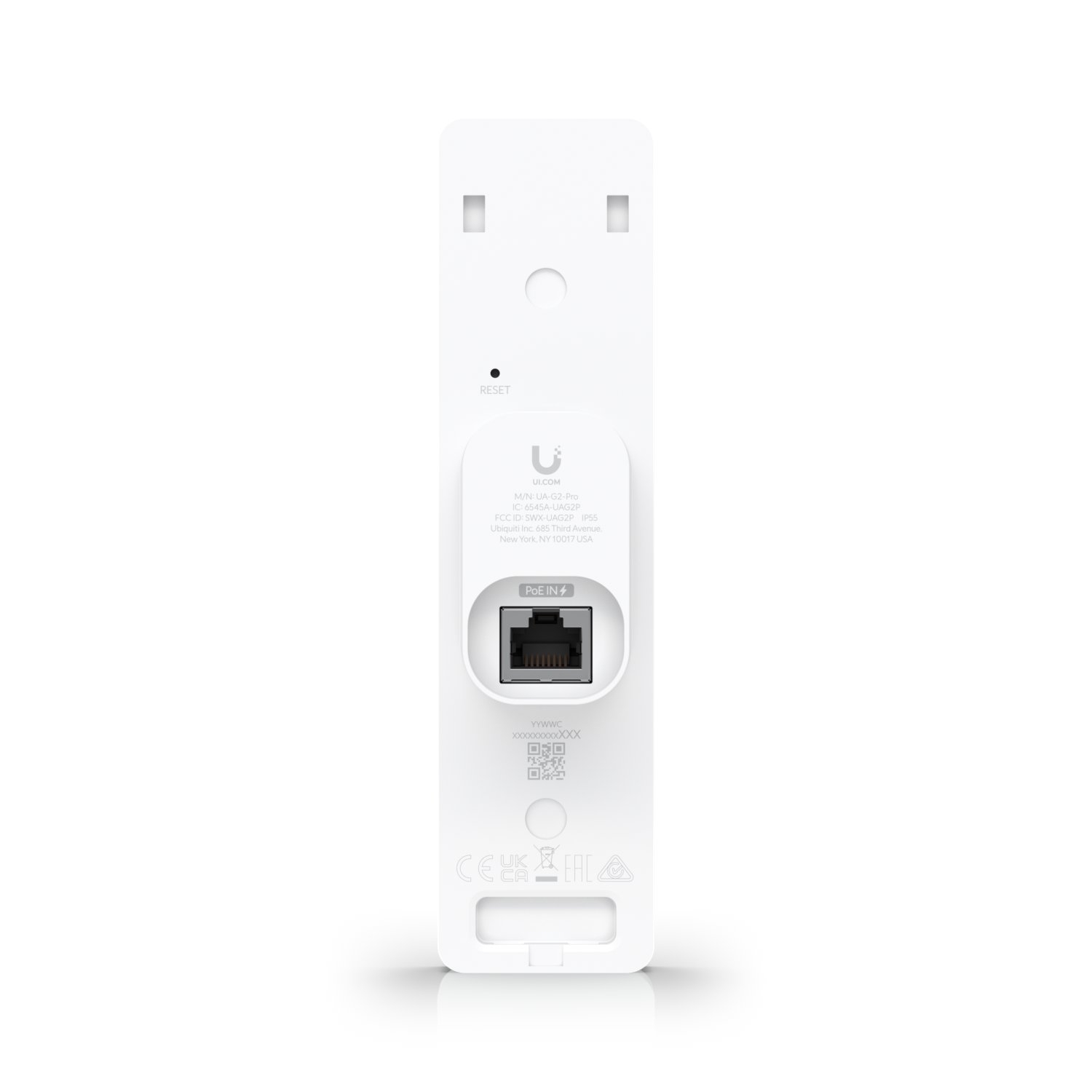 Ubiquiti UA-G3-Pro-W | Czytnik dostępu NFC Bluetooth | UniFi Access Reader G3 Pro, Ekran dotykowy, Kamera, Interkom, BT4.2, IP55, PoE miniatura 6
