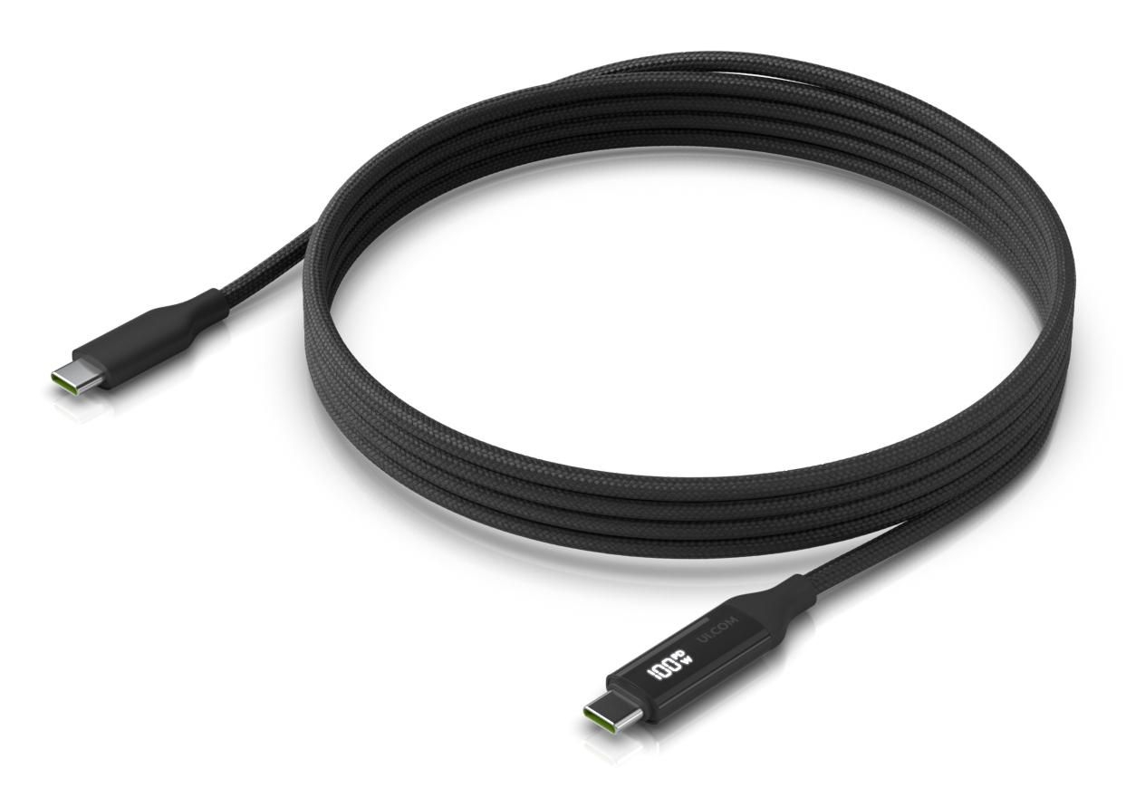Ubiquiti UACC-Cable-USB-100W-2M-BK | Kabel USB-C | 480 Mbps miniatura 3