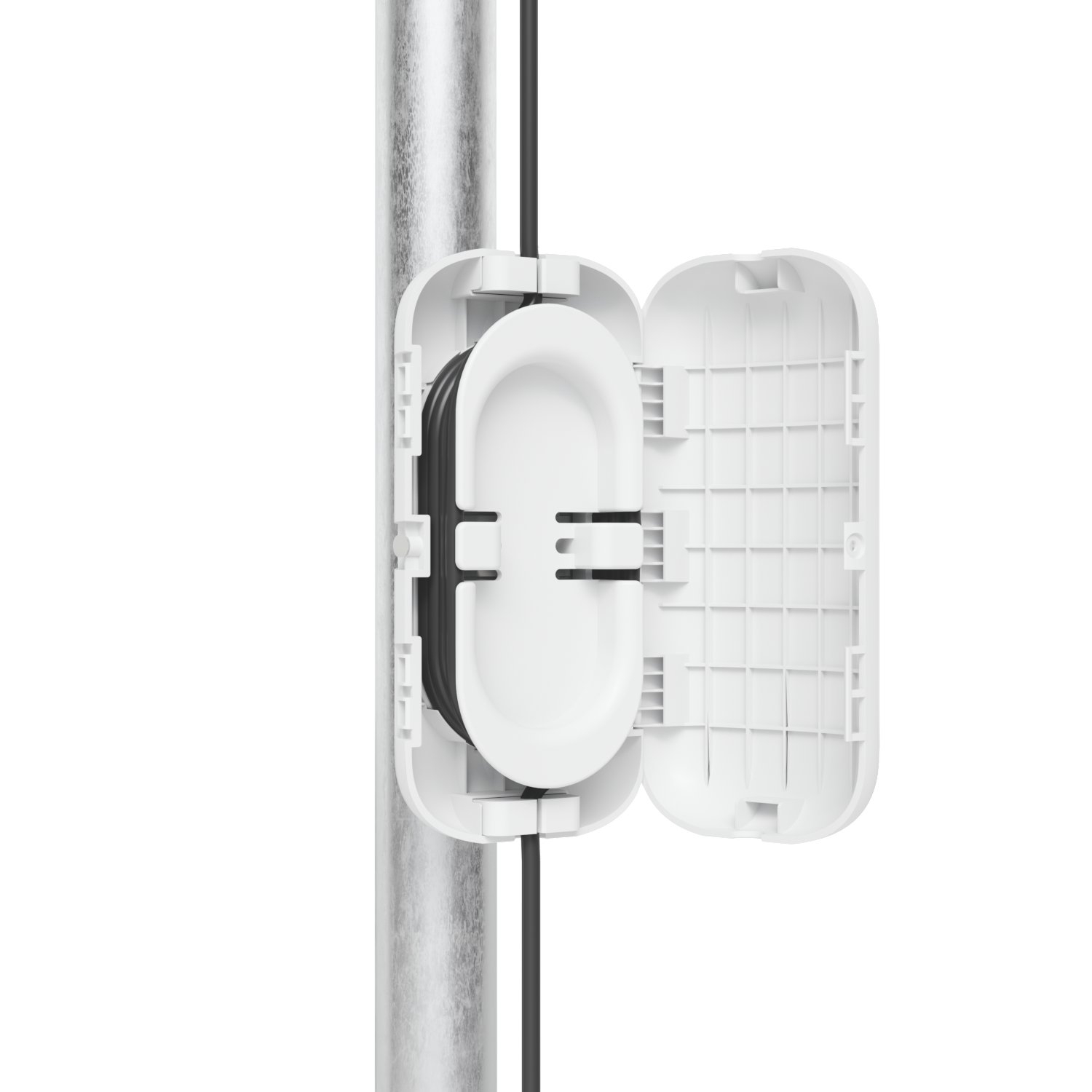 Ubiquiti UACC-Fiber-SR-Kit | Zewnętrzna obudowa do organizacji i odciążania kabli światłowodowych | 189 x 95 x 48 mm miniatura 2