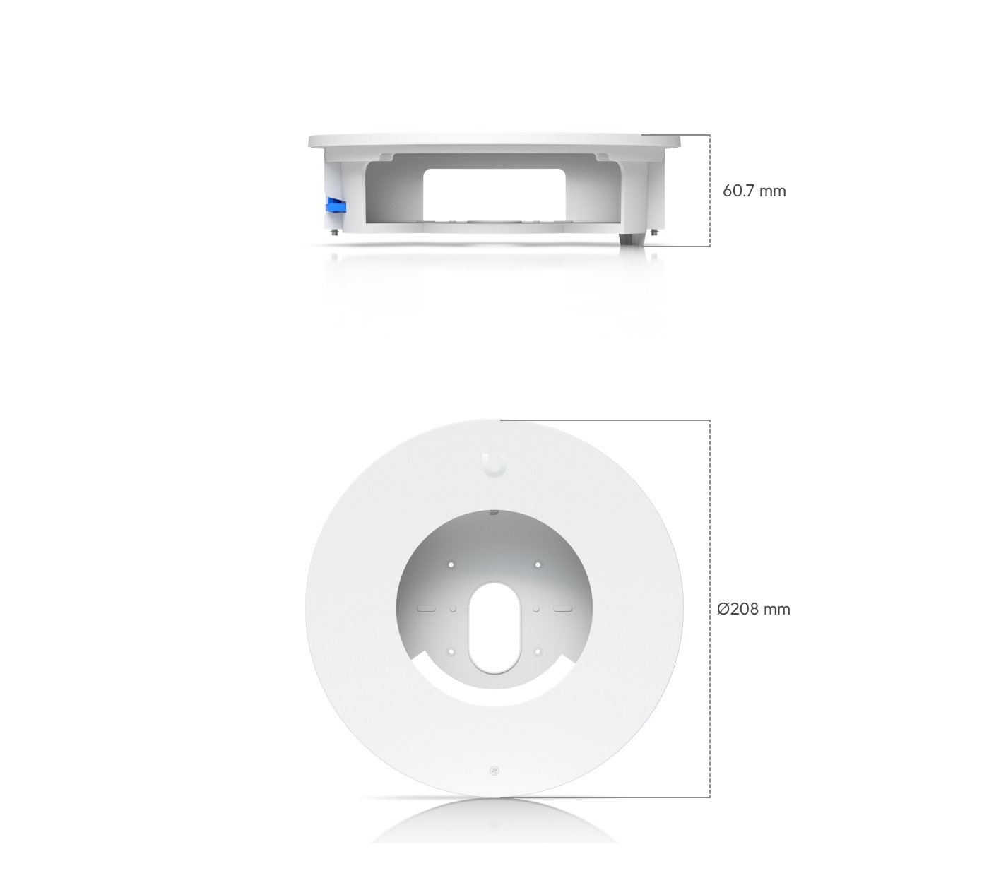 Ubiquiti UACC-G6-Dome-FM-W | Zestaw do montażu podtynkowego kamery G6-Dome | montaż wpuszczany w ścianę lub sufit miniatura 5