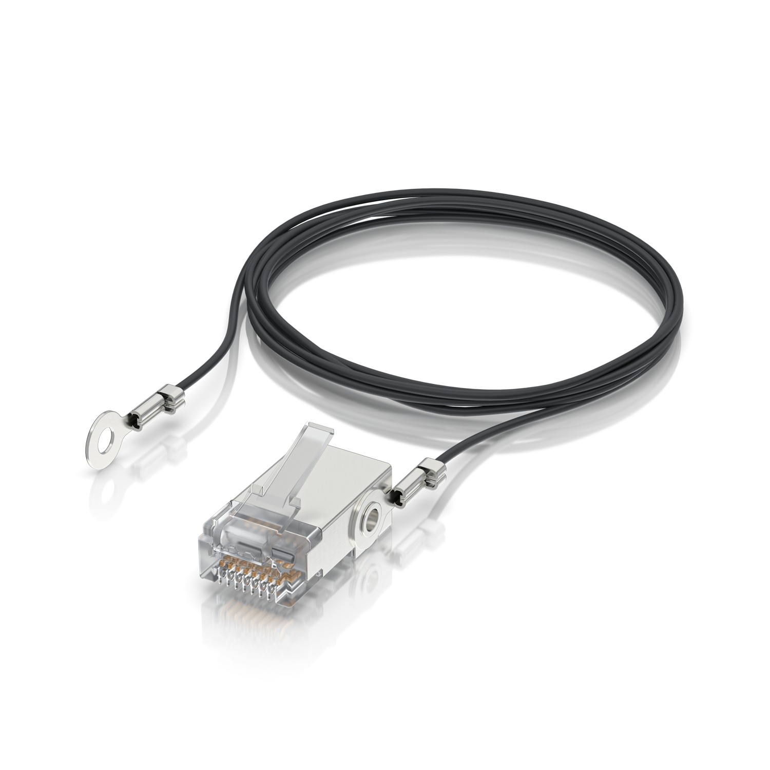 Ubiquiti UISP-Connector-GND | Złącze męskie RJ45 | z przewodem ekranującym i uziemiającym miniatura 2