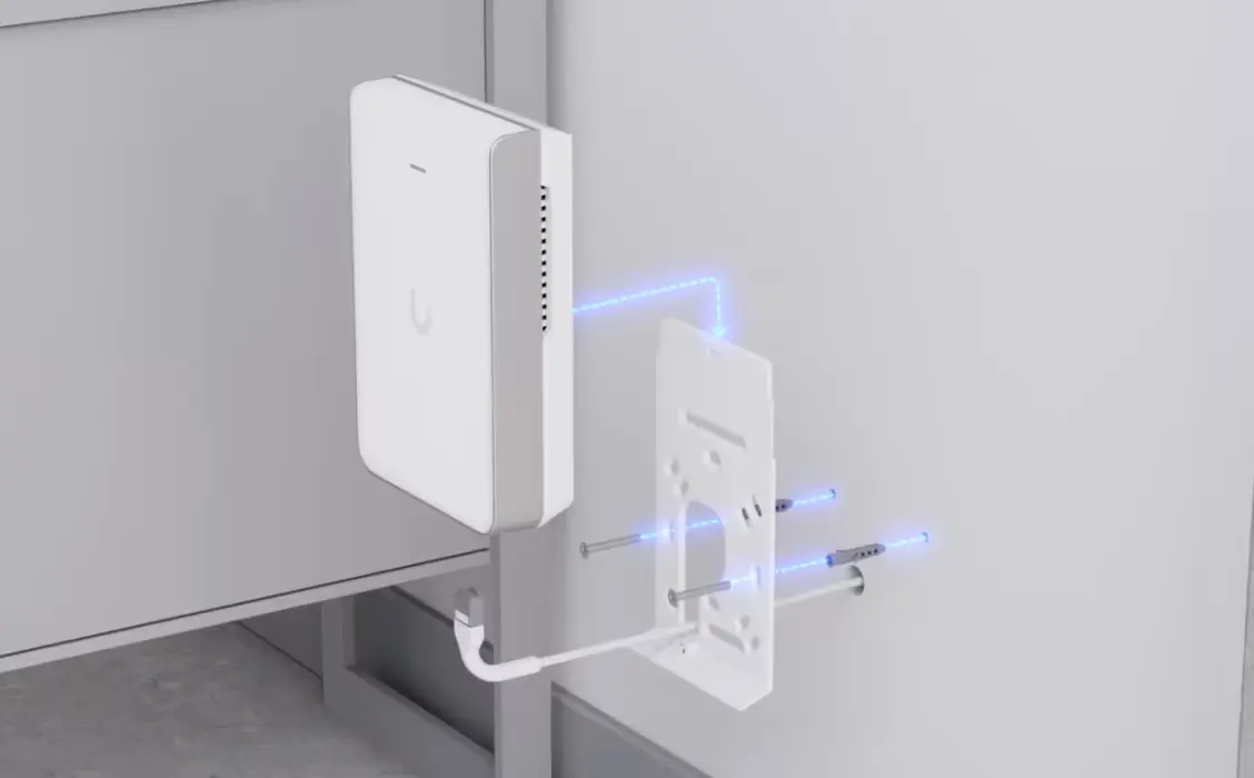 UBIQUITI U7-PRO-WALL WIFI 7 AP, 6 GHZ, 2.5 GBE UPLINK, 300+ CLIENTS