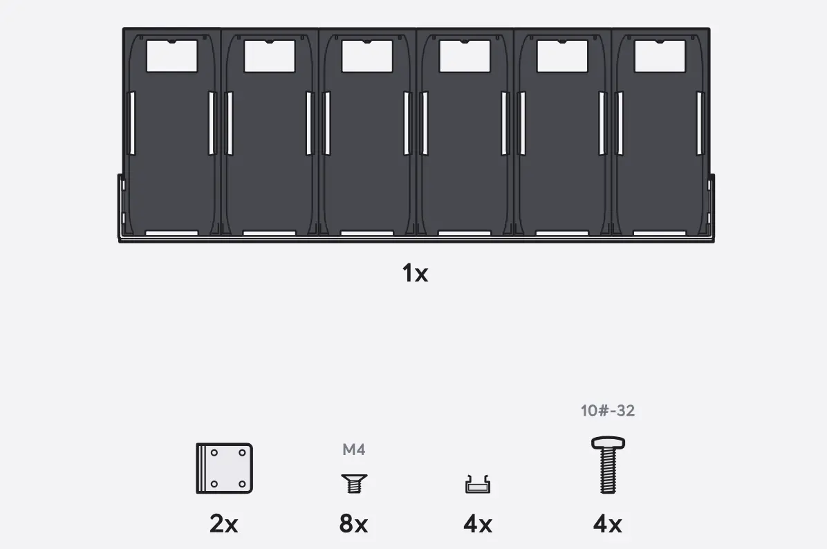 UBIQUITI UACC-AI-PORT-RM 1U RACK-MOUNT ACCESSORY, 6X AI PORTS