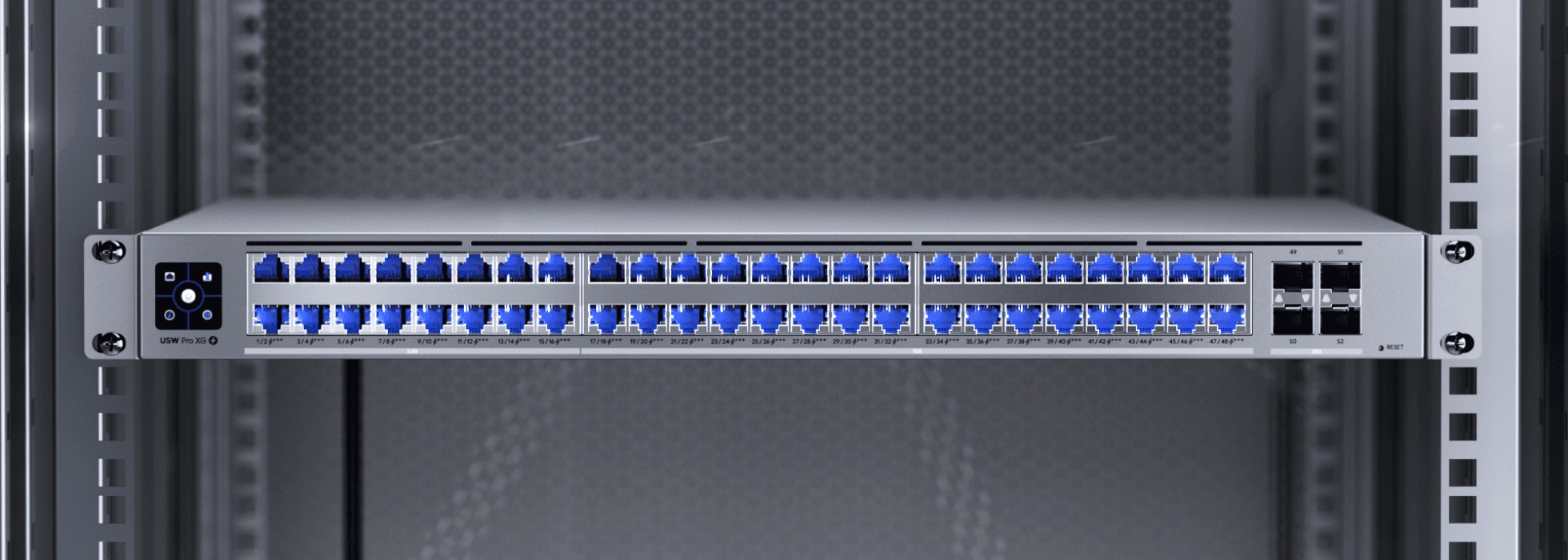 Ubiquiti USW-Pro-XG-48-PoE | Switch | Etherlighting, 32x RJ45 10GbE, 16x RJ45 2.5GbE, 4x SFP28, 1080W, Layer 3 miniatura 2