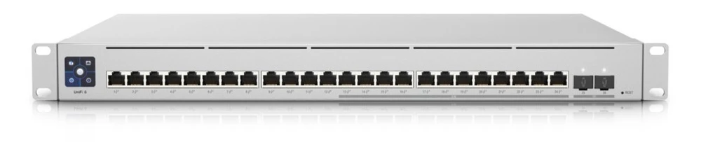 Ubiquiti USW-Enterprise-24-PoE | Switch | 12x RJ45 2.5Gb/s PoE+, 12x RJ45 1000Mb/s PoE+, 2x SFP+, L3, 400W miniatura 2