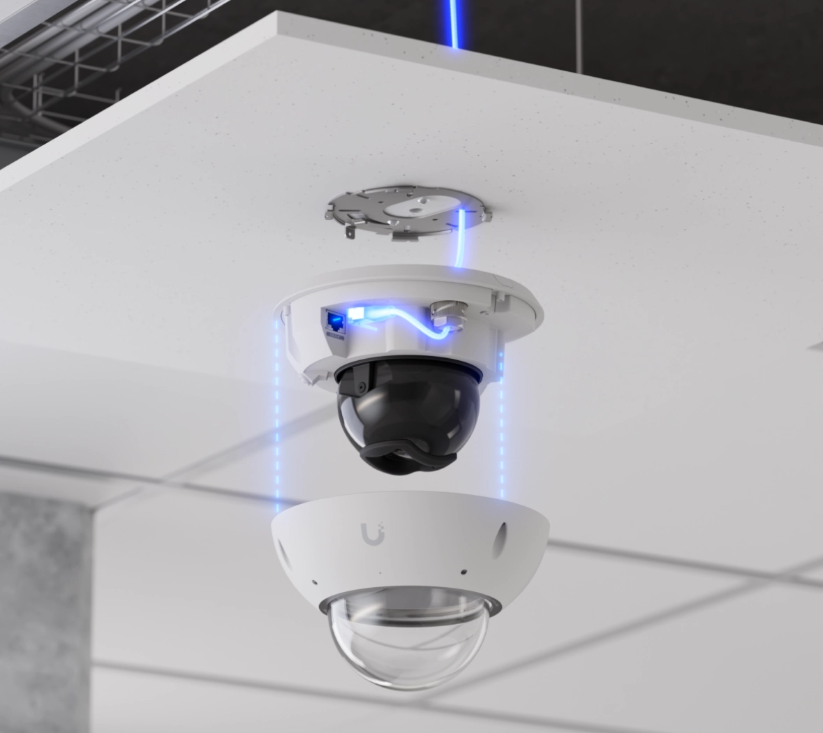 Ubiquiti UVC-G6-Pro-Dome-W | Kamera IP | 4K, 30fps, PoE, IP66 miniatura 3