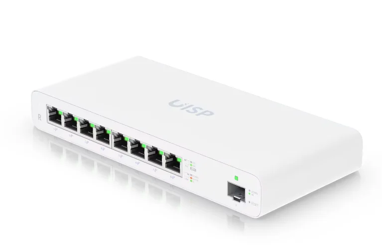 Ubiquiti UISP-R-EU | Router | MicroPoP, 8x RJ45 1000Mb/s, 1x SFP, 110W miniatura 2