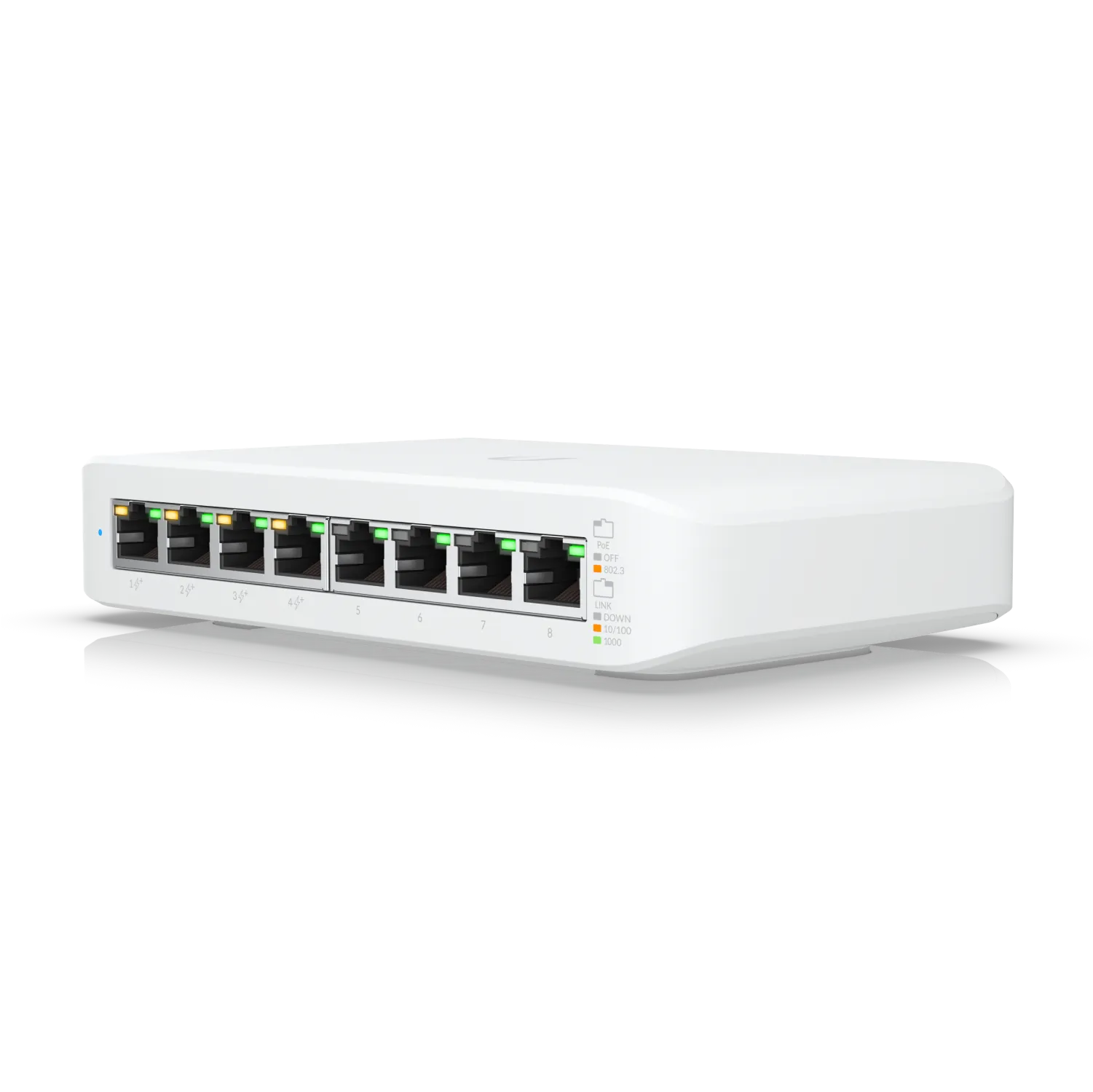 Ubiquiti USW-LITE-8-POE | Switch | UniFi Gen2, 8x RJ45 1000Mb/s, 4x PoE+, 52W miniatura 2