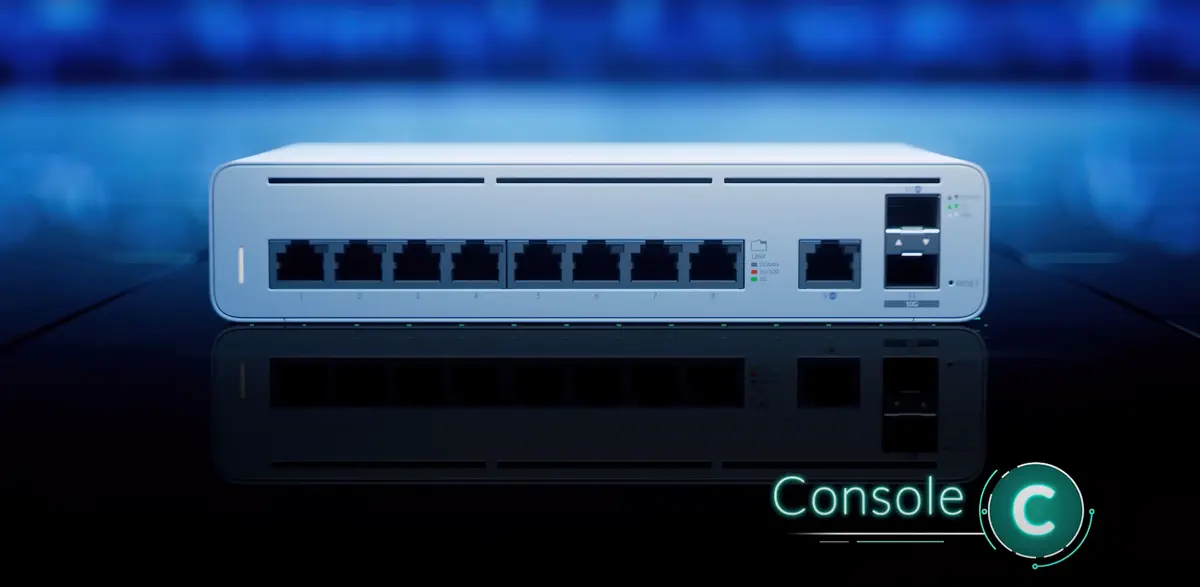 Ubiquiti UISP-Console-EU | Kontroler | Switch/Gateway, 2x 10G SFP+, 9x GbE RJ45 miniatura 2