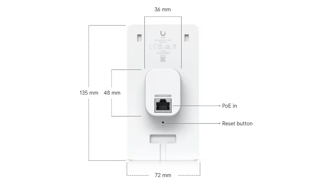 UBIQUITI UA-INTERCOM-VIEWER-3 WALL-MOUNTED VIDEO DISPLAY WITH ACCESS INTERCOM